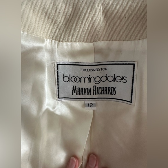 Marvin Richards white Mongolian fur penny lane coat size 12 - Picture 9 of 16